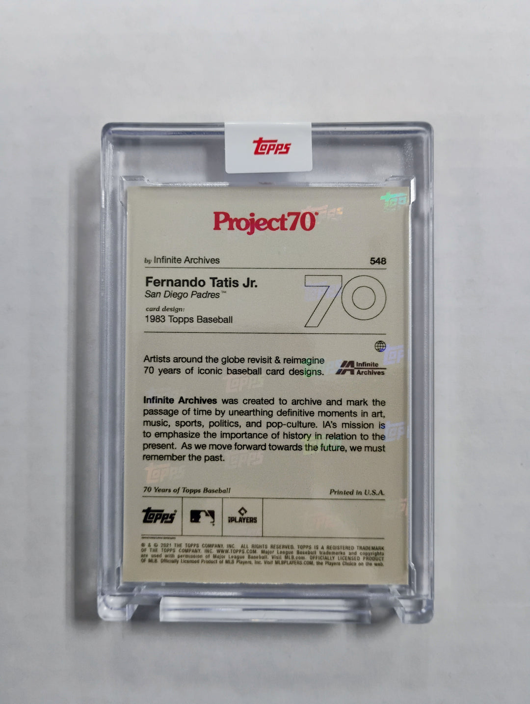 2021 Topps Now Project 70 Fernando Tatis Jr. #548