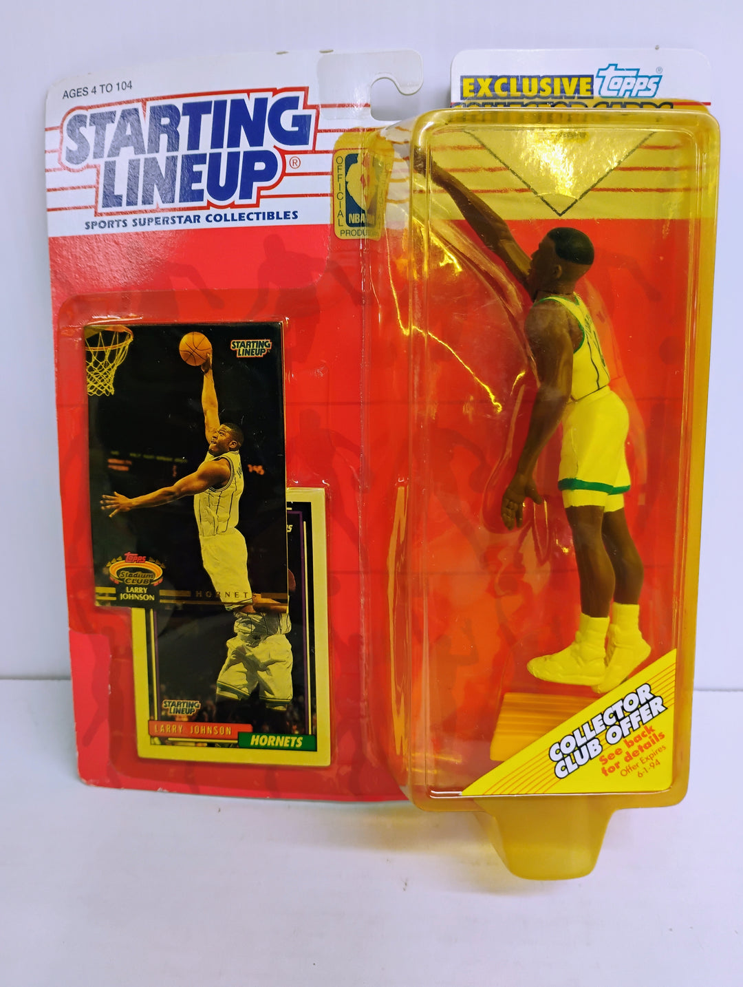 1993 Starting Lineup Larry Johnson Exclusive Topps Cards