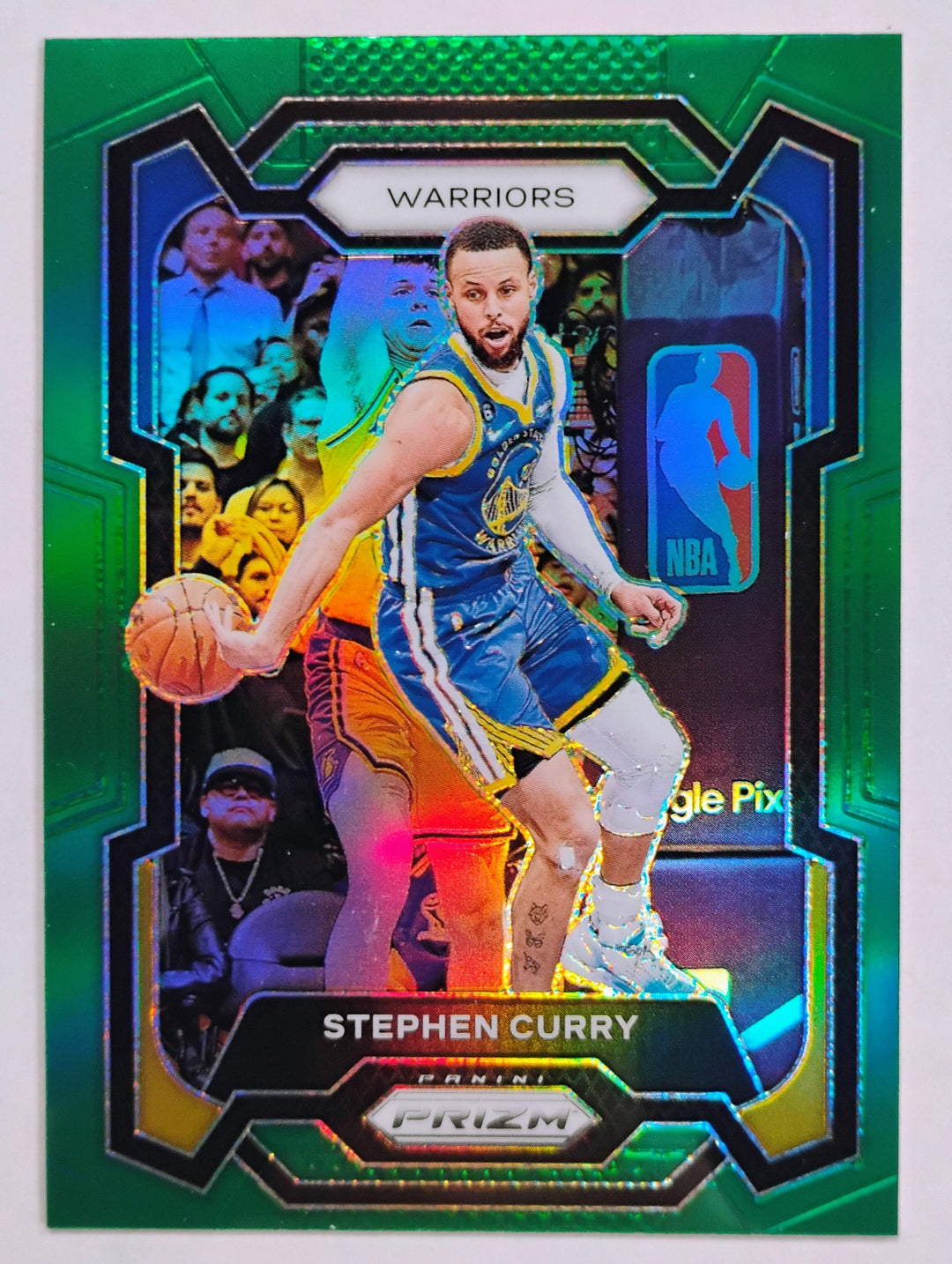 2023-24 Panini Prizm Basketball Stephen Curry #119 Green Prizm