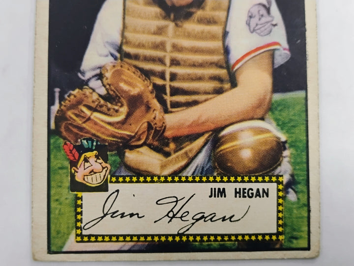 1952 Topps Baseball Jim Hegan #17 Red Back