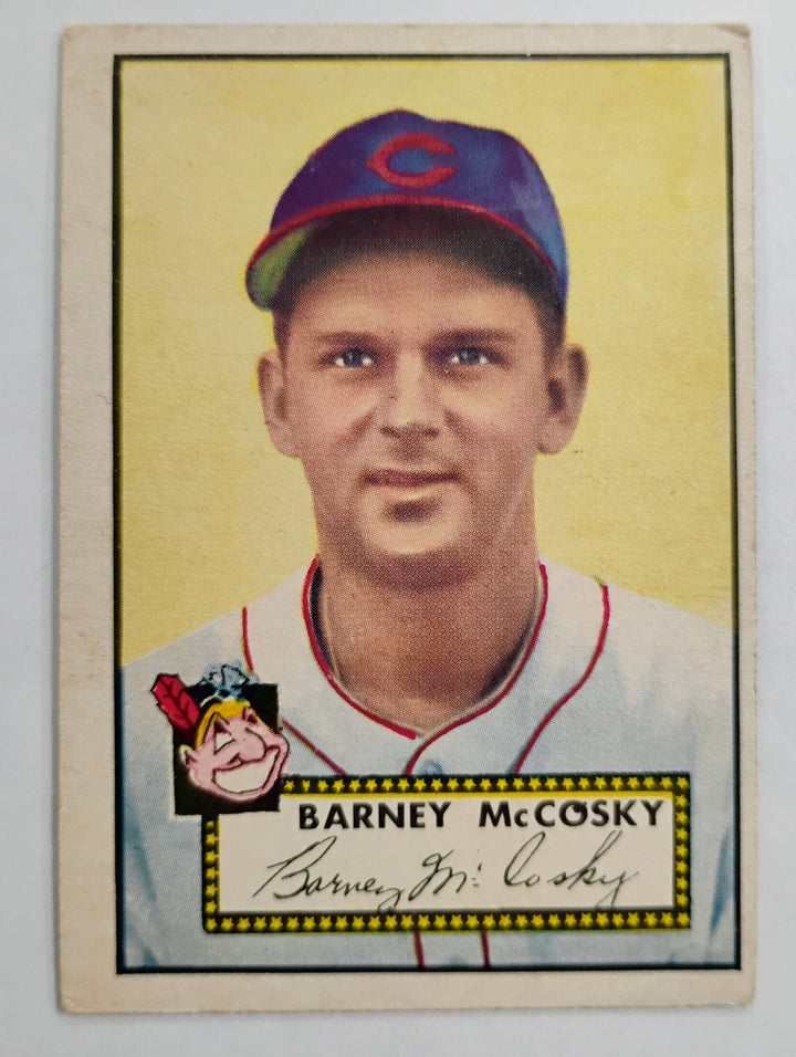 1952 Topps Baseball Barney McCosky #300 Red Back