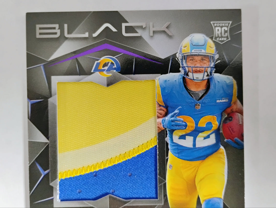 2024 Panini Black Football Blake Corum RC Auto/Patch #'D 135/150 NM-Mint