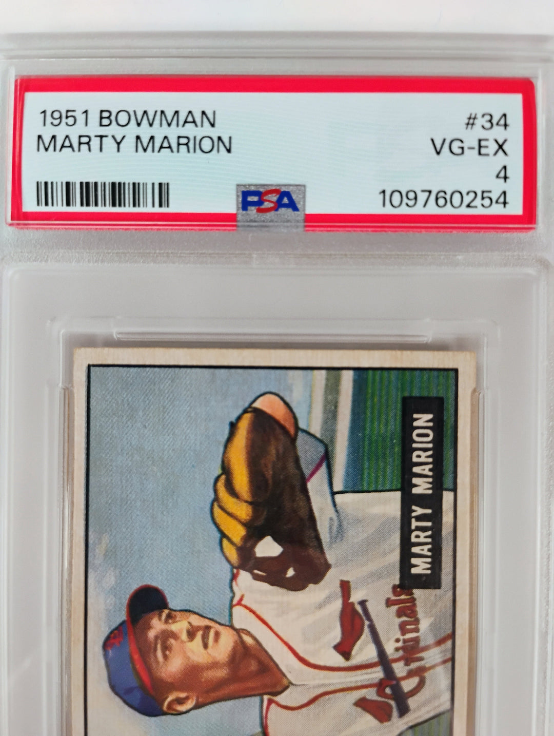1951 Bowman Baseball Marty Marion #34 VG-EX PSA 4 Partial Set Break