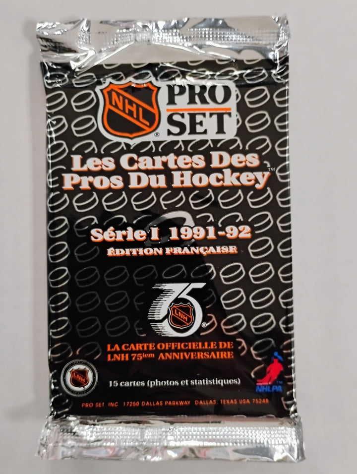 1991-92 Proset French Canadian Hockey Series 1 Sealed Pack
