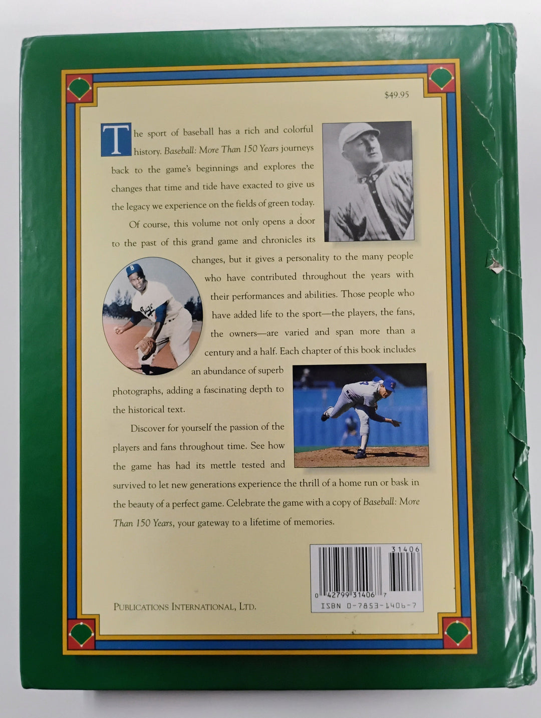 Baseball More Than 150 Years Book Hardcover Book