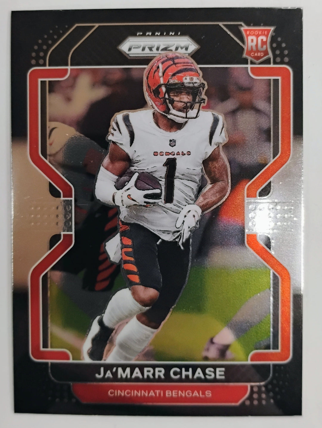 2021 Prizm Black Chronicles Football Ja'Marr Chase RC #PB-9