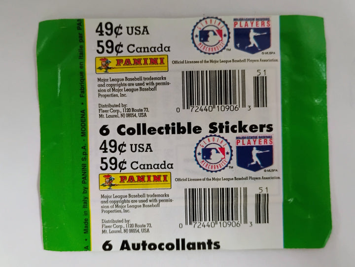 1995 Fleer Baseball All-Star Stickers Pack
