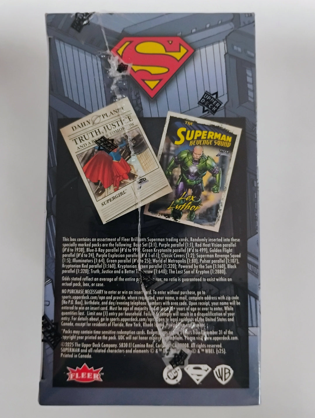 2025 Upper Deck Fleer Brilliants Superman Mega Box
