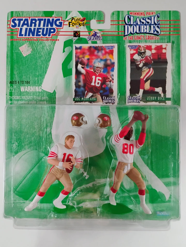 1997 Kenner Starting Lineup Classic Doubles Joe Montana/Jerry Rice Sealed