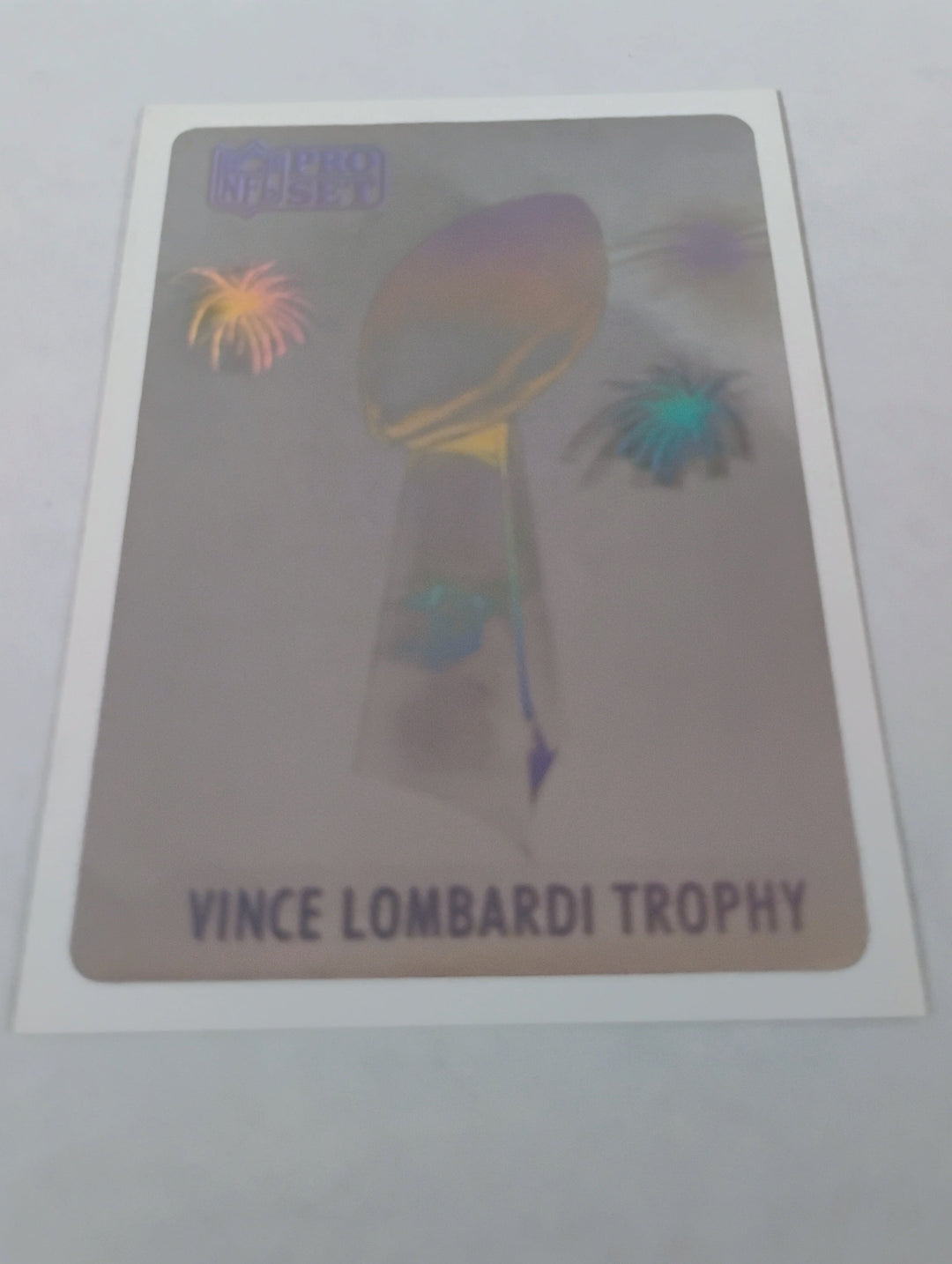 1990 Pro Set Football Vince Lombardi Trophy Hologram NNO