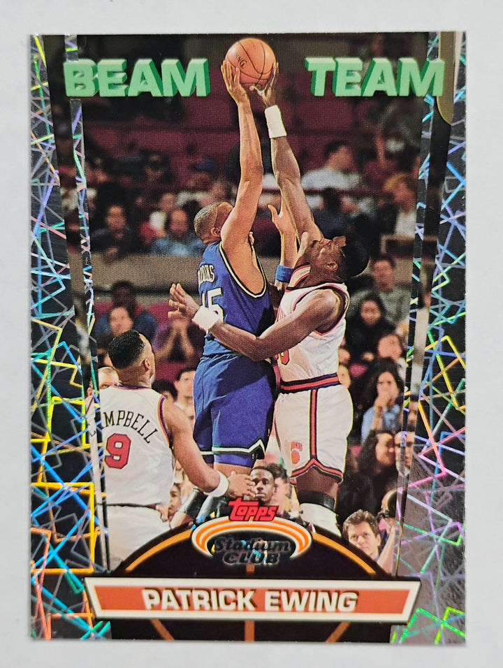1992-93 Stadium Club Basketball Patrick Ewing #18 Beam Team