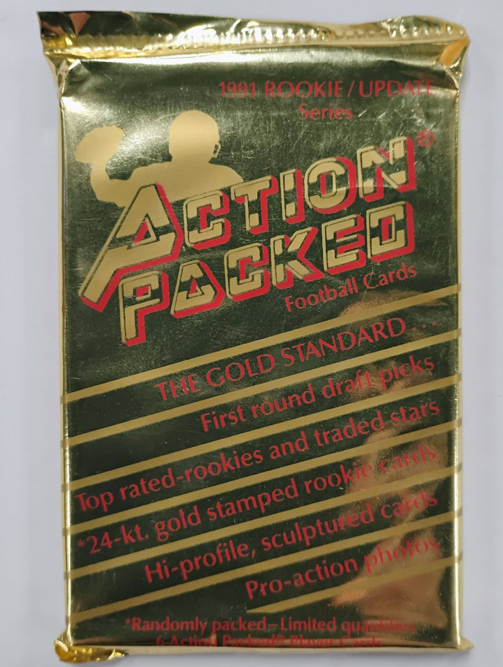1991 Action Packed Rookie/Update Series Football Sealed Pack