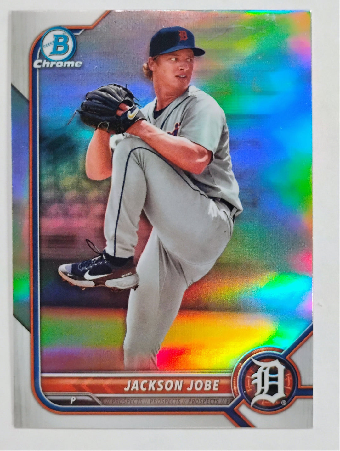 2022 Bowman Draft Chrome Baseball Jackson Jobe #BDC-99 Silver Refractor