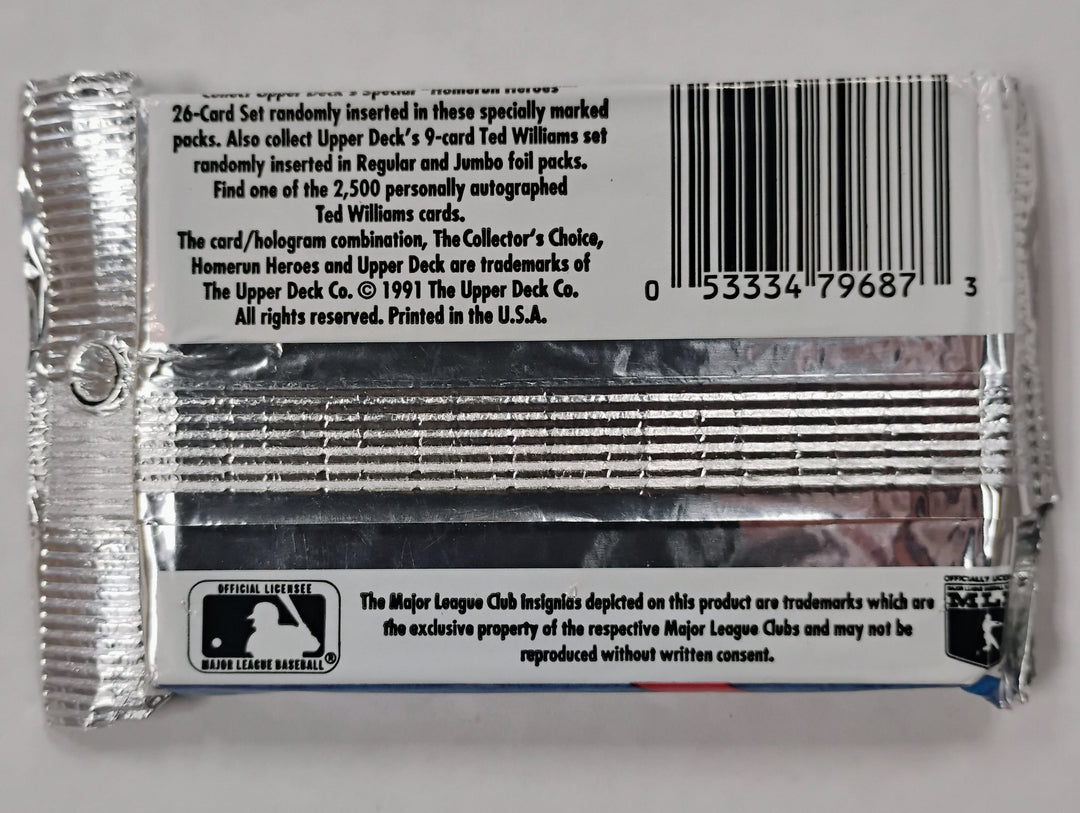 1992 Upper Deck Baseball Jumbo Sealed Pack