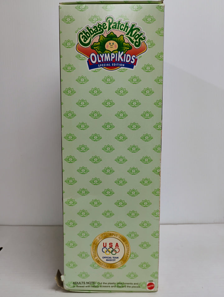 1996 Mattel Cabbage Patch Kids Mariah Satcie Soccer OlympiKids Special Edition In Box