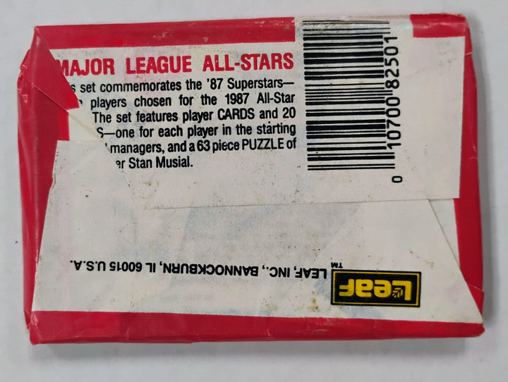 1987 Donruss Major League All-Stars Pop-Up Baseball Sealed Pack