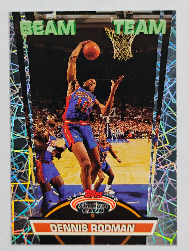 1992-93 Stadium Club Basketball Dennis Rodman #19 Beam Team