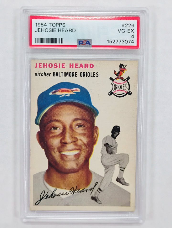 1954 Topps Baseball Jehosie Heard #226 PSA 4 VG-EX