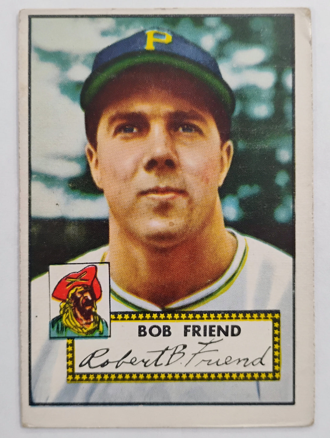 1952 Topps Baseball Bob Friend RC # 233 Red Back