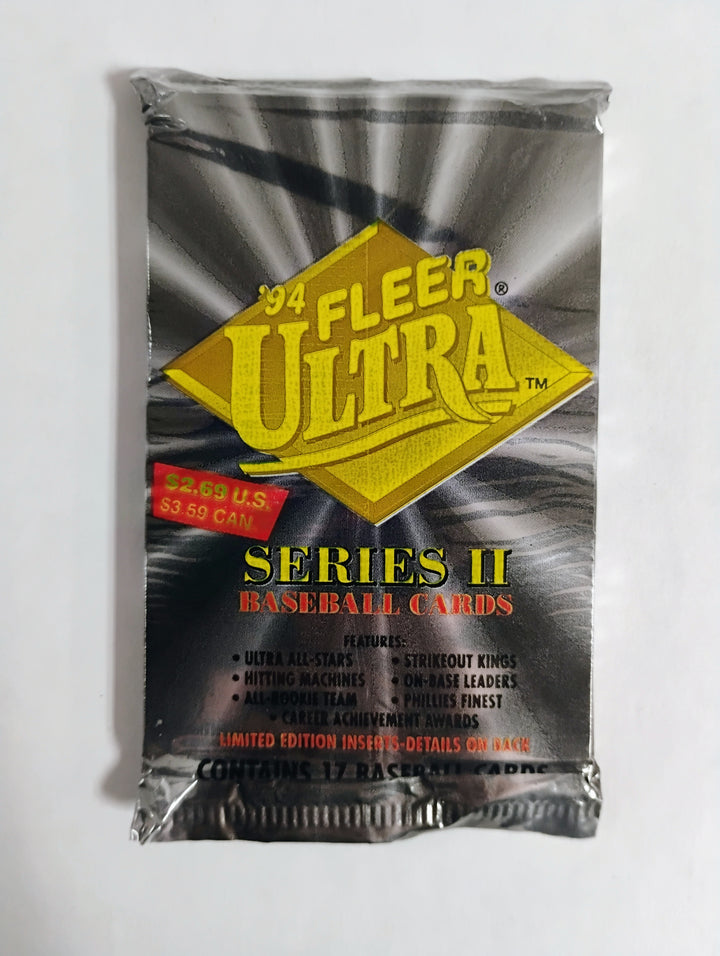 1994 Fleer Ultra Series 2 Baseball Sealed Wax Pack