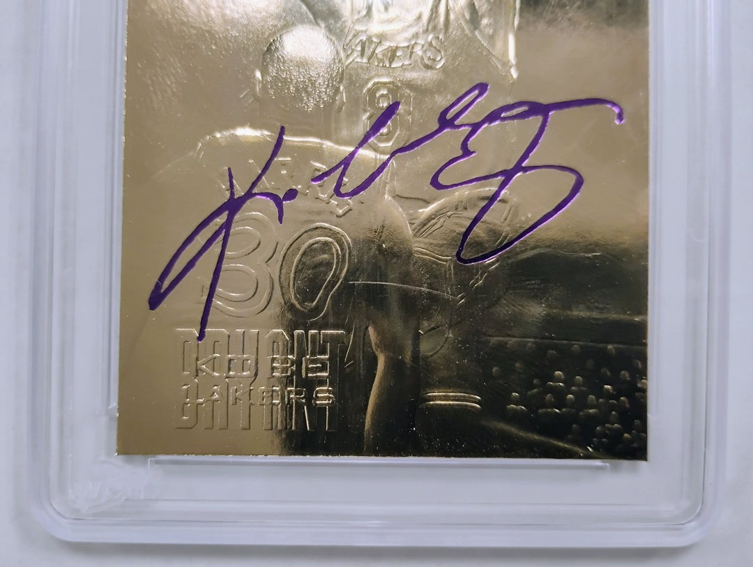 1996-97 Fleer 23KT Gold Kobe Bryant Rookie Purple Signature WCG 10