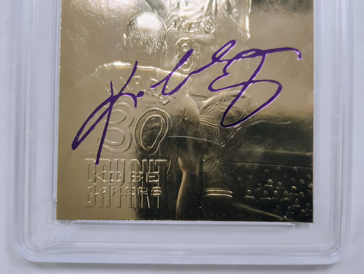 1996-97 Fleer 23KT Gold Kobe Bryant Rookie Purple Signature WCG 10