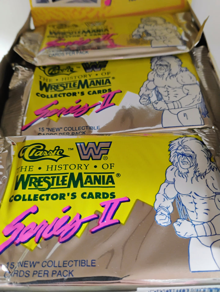 1990 Classic WWF Wrestle Mania Series 2 Sealed Pack
