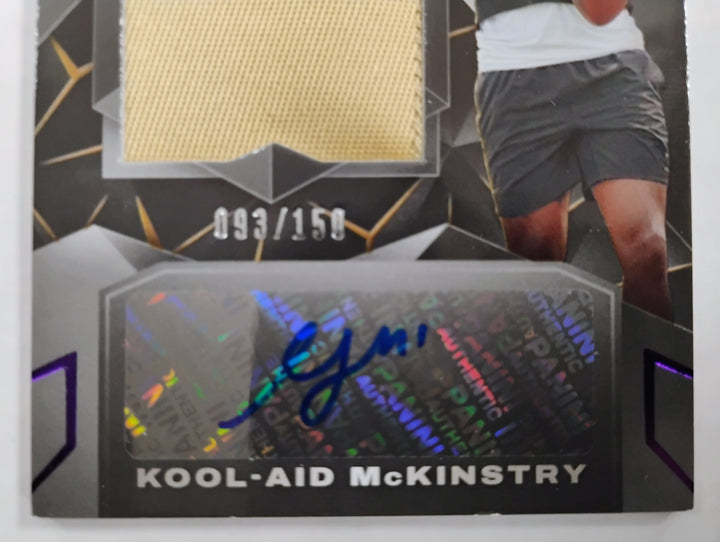 2024 Panini Black Football Kool-Aid Mckinstry RC Auto/Patch #'D 093/150 NM-Mint