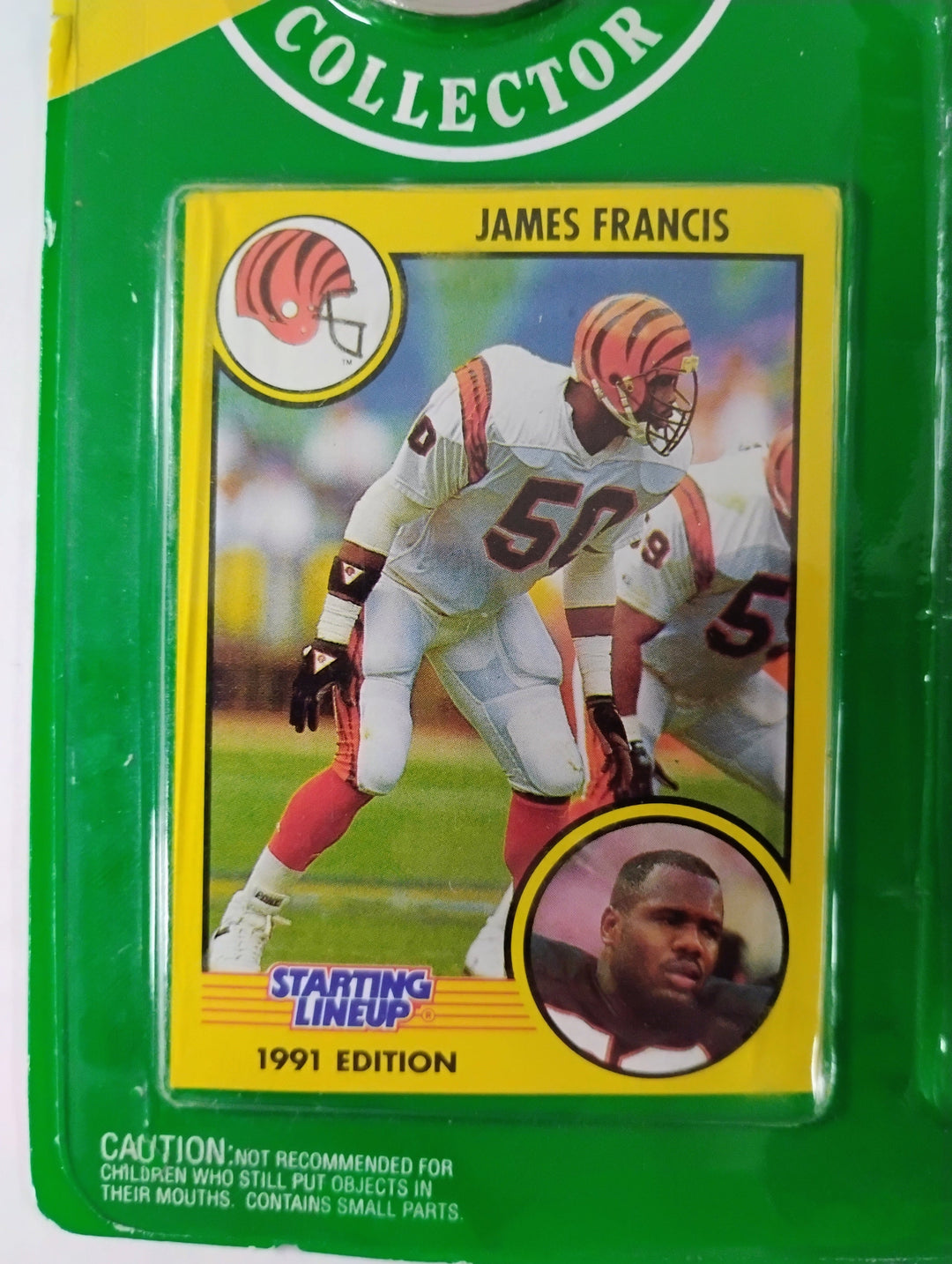 1991 Kenner Starting Lineup Football James Francis Special Edition Collector Coin