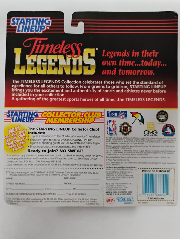1995 Kenner Starting Lineup Timeless Legends Football Terry Bradshaw Sealed