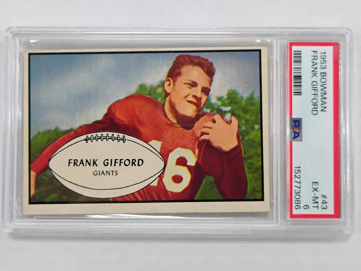 1953 Bowman Football Frank Gifford #43 PSA 6 EX-MT