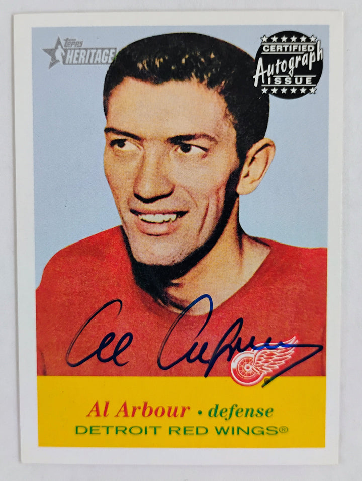 2001-02 Topps Heritage Hockey Al Arbour #A-AA Autograph