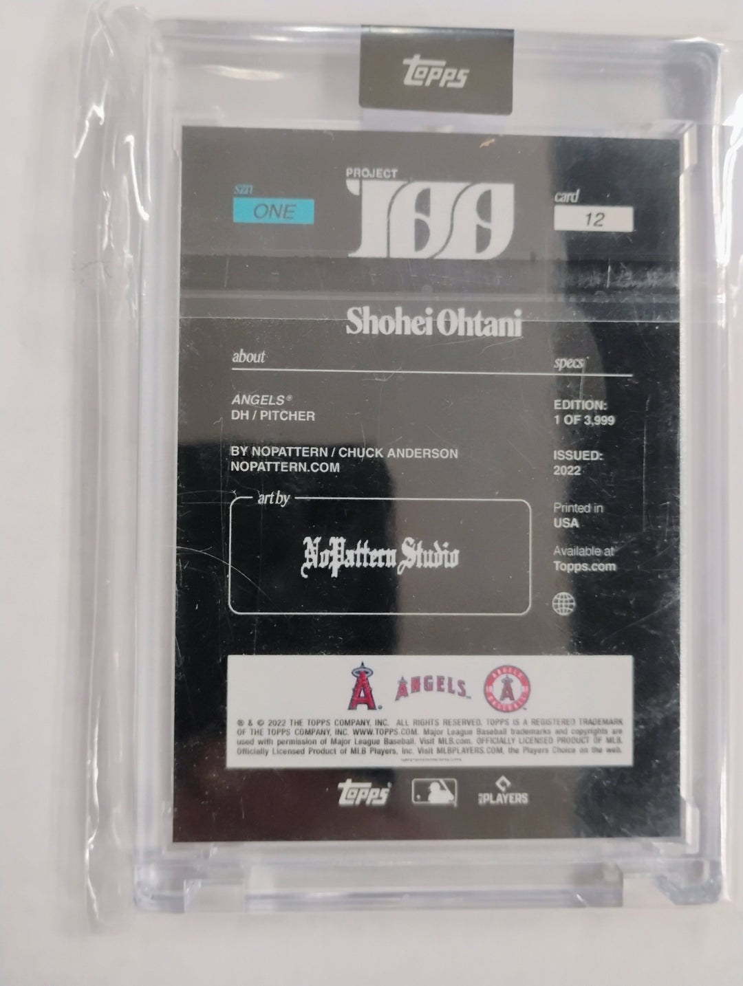 2022 Topps Project 100 Baseball Shohei Ohtani #12