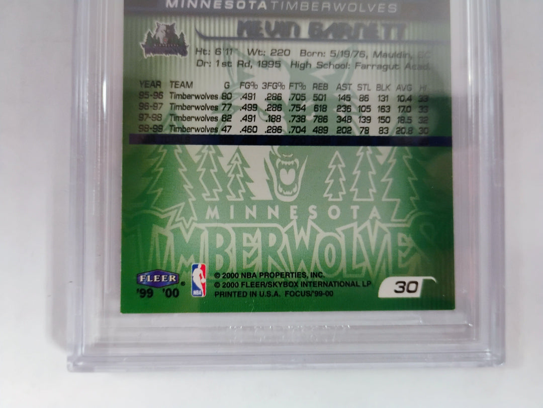 1999-00 Fleer Focus Basketball Kevin Garnett BGS 8.5