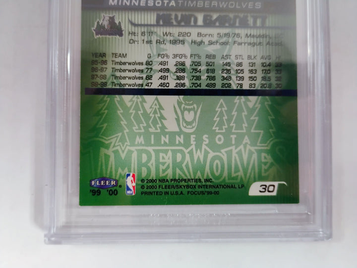 1999-00 Fleer Focus Basketball Kevin Garnett BGS 8.5