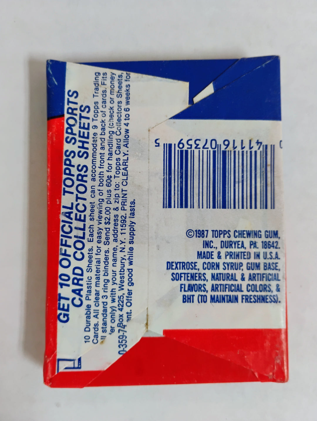 1987 Topps Football Sealed Wax Pack