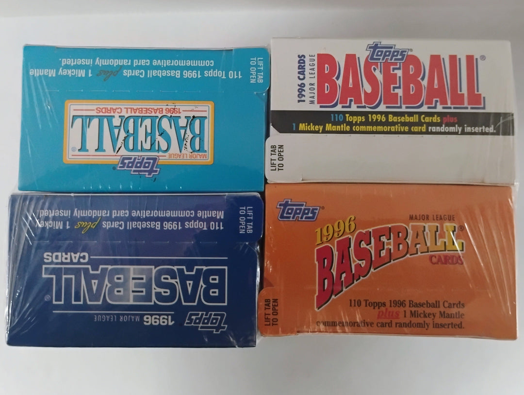 1996 Topps Baseball 4 Cereal Box Complete Series I & II Sealed Set