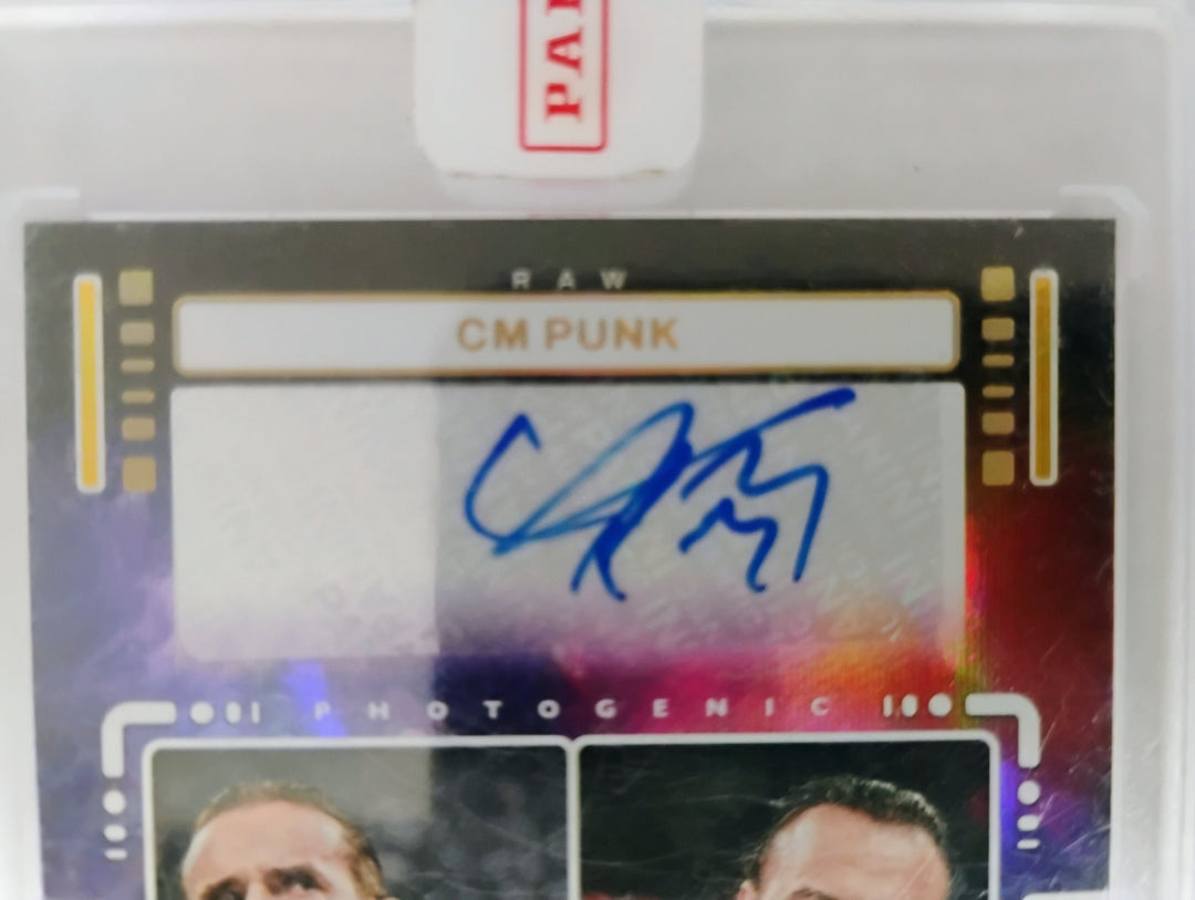 2024 Photogenic WWE Wrestling CM Punk Drew McIntyre Dual Autograph /10