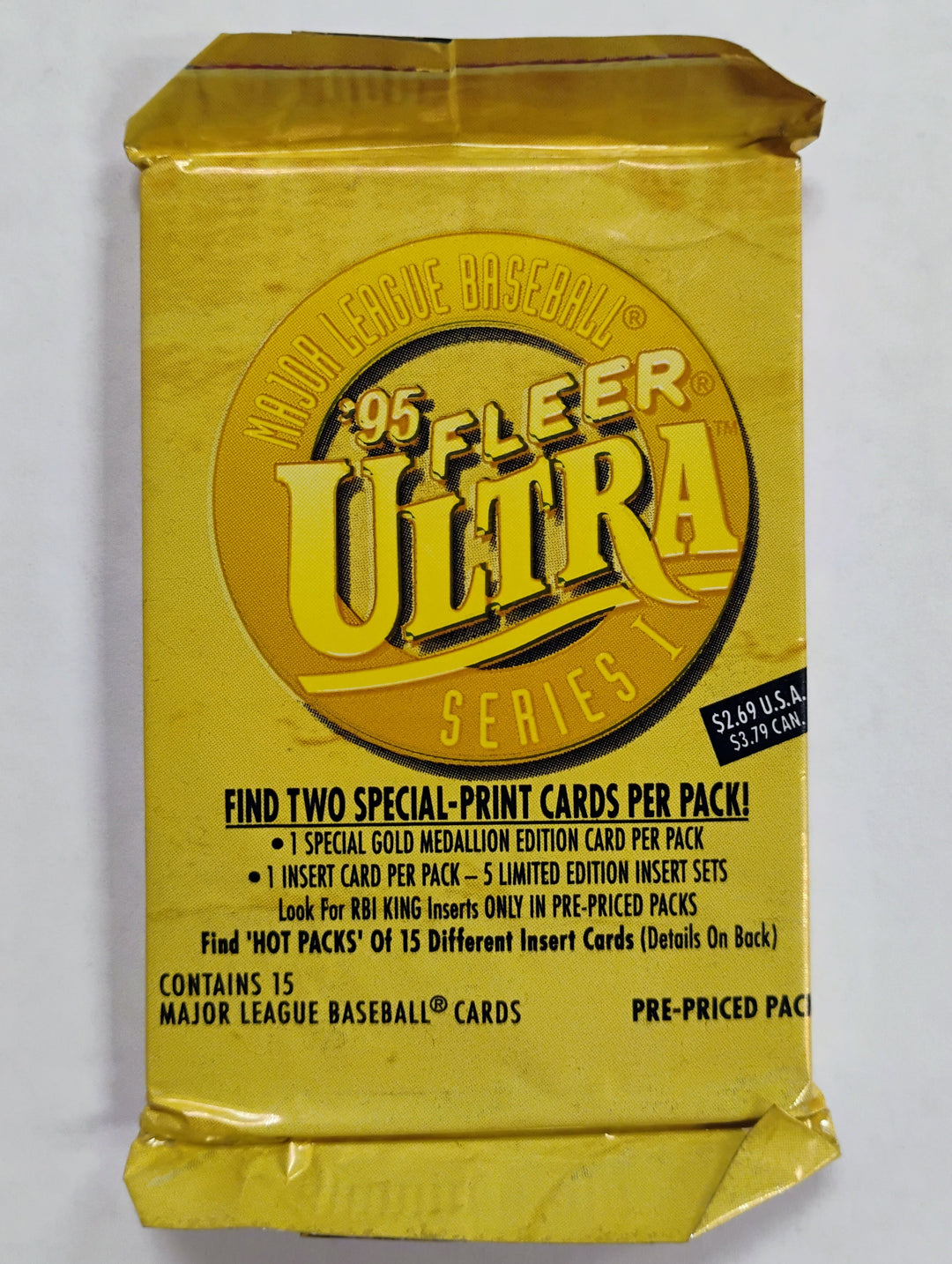 1995 Fleer Ultra Baseball Series 1 Sealed Pack