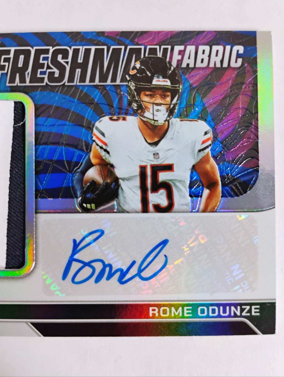 2024-25 Panini Totally Certified Football Rome Odunze RC Auto/Relic # FFS-ROE