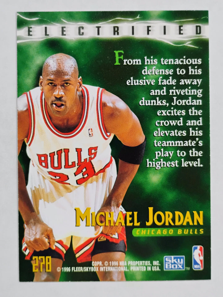 1995-96 Skybox Premium Basketball Michael Jordan #278 Electrified