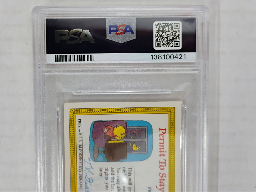 1986 Topps Garbage Pail Kids Nasty Nick 1a U.K. Minis PSA 4 VG-EX