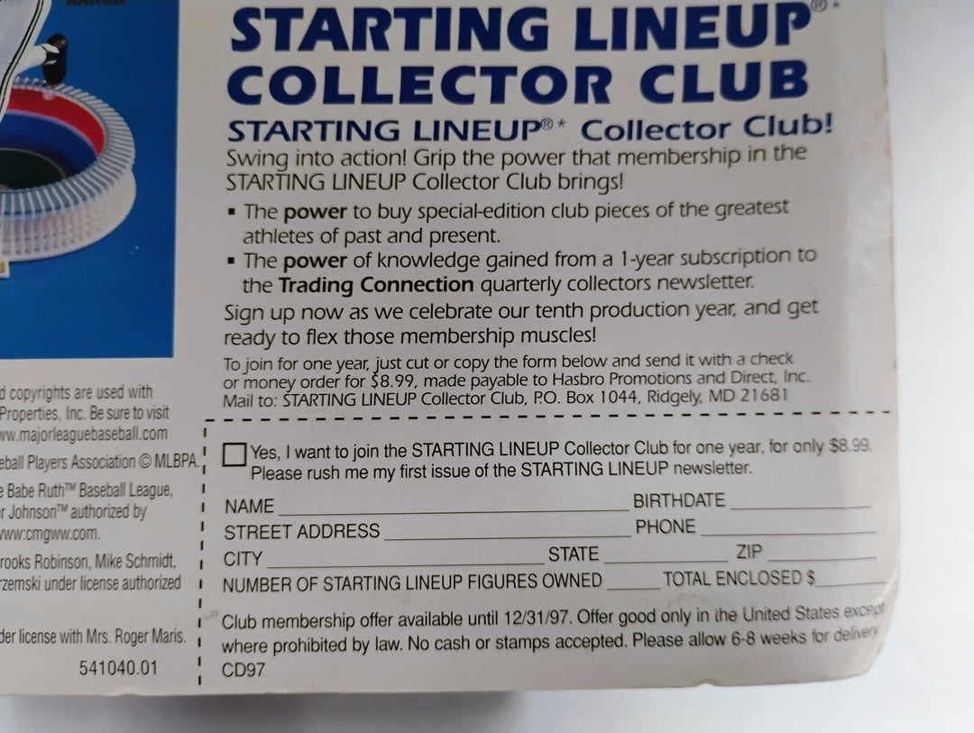 1997 Kenner Starting Lineup Classic Doubles Hank Aaron/Jackie Robinson Sealed