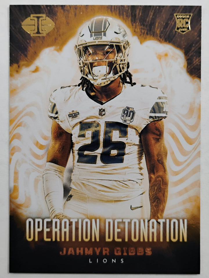 2023 Panini Illusions Jahmyr Gibbs RC #20 Operation Detonation