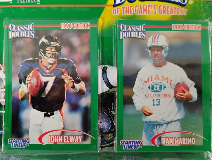 1998 Kenner Starting Lineup Classic Doubles John Elway/Dan Marino Sealed