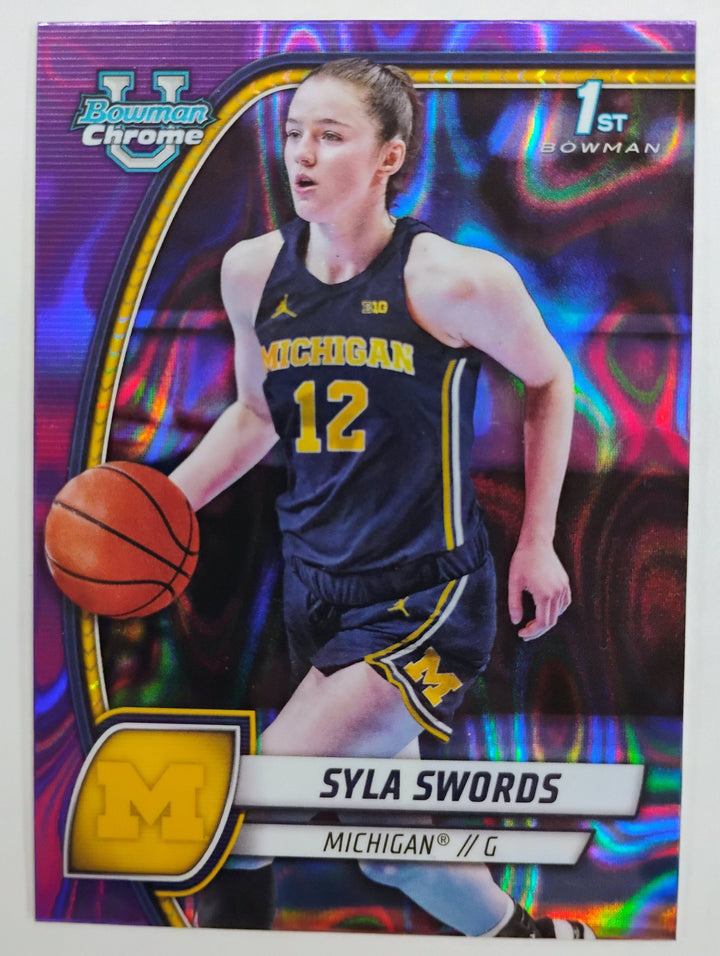 2025 Bowman Chrome U Syla Swords #65 Purple Lava