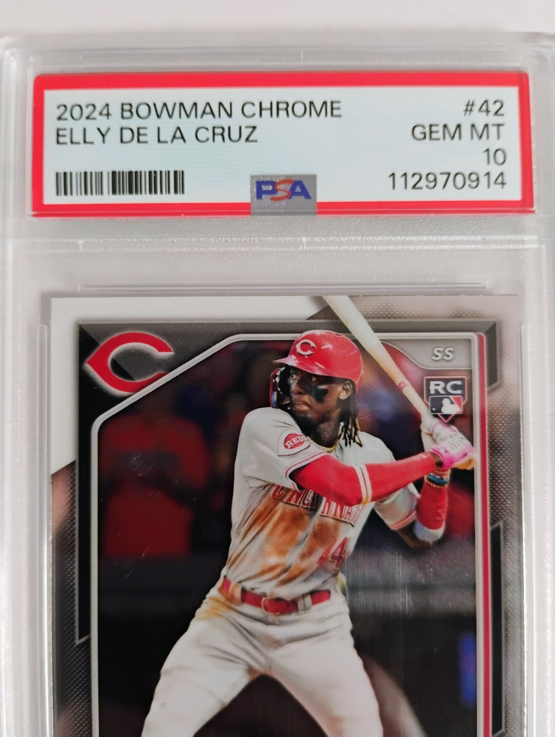2024 Bowman Chrome Baseball Elly De La Cruz #42 PSA GEM Mint 10