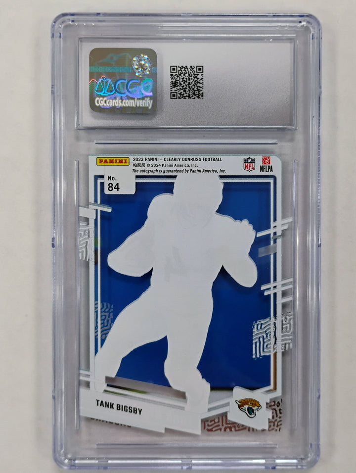 2023 Panini Clearly Donruss Football Tank Bigsby #84 CGC 10