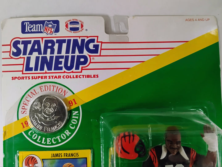 1991 Kenner Starting Lineup Football James Francis Special Edition Collector Coin