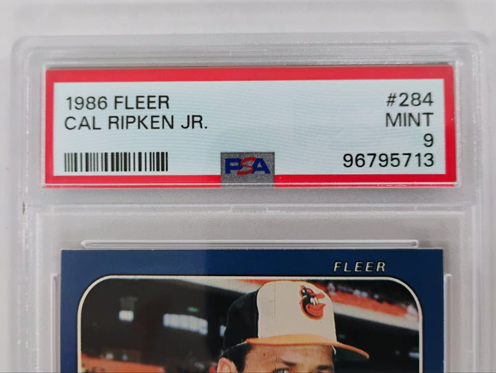 1986 Fleer Cal Ripkin Jr. # 284 PSA 9 Mint